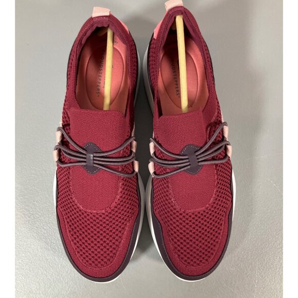 Clarks Ezera Run Women's Athletic Sneakers, Burgundy - Comfort & Style - Picture 7 of 12